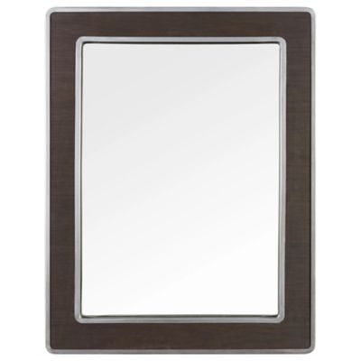 Macie Rectangular Wood and Metal Mirror