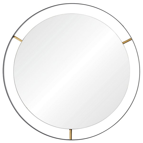 Framed Round Wall Mirror