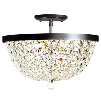 Crystal Baller Leaded Crystal Empire Semi-Flushmount