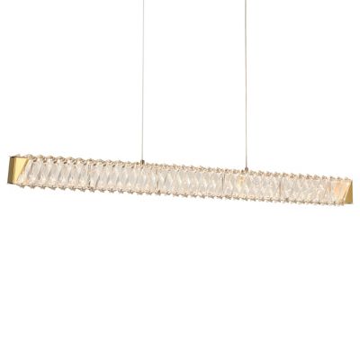 Golden Ratio Crystal LED Linear Suspension