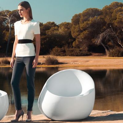 Stone Lounge Chair by Vondom at