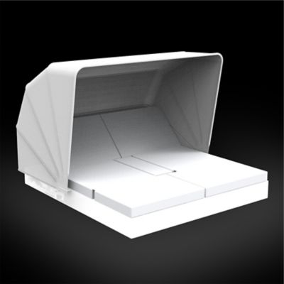 Vela 4 Reclining Square Daybed with folding sunroof Illuminated