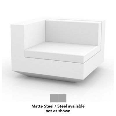 Vela Sofa Right Unit (Steel/Matte Steel) - OPEN BOX RETURN