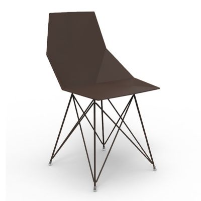 Faz Outdoor Side Chair with Steel Base Set of 4