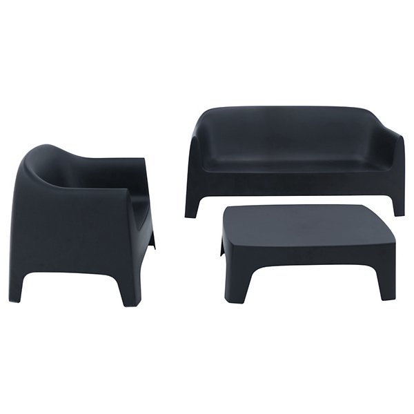 Solid Lounge Chair - Set of 2