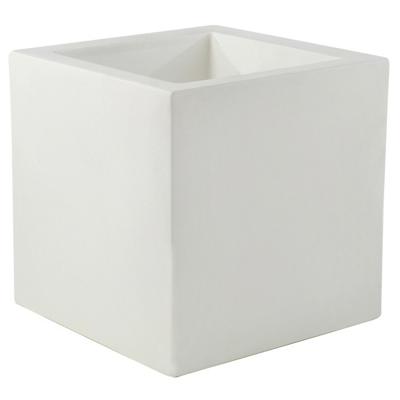 Cube Outdoor Planter (White|Large) - OPEN BOX