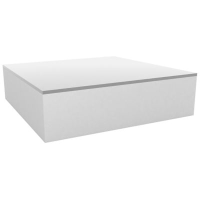 Jut Chill Square Outdoor Coffee Table (White) - OPEN BOX