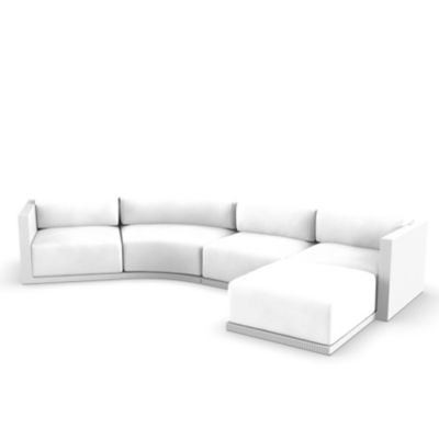 Gatsby Modular Sofa & Puff 5-Seater