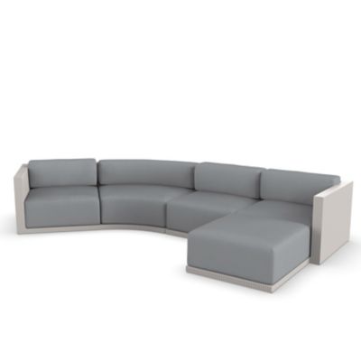 Gatsby Modular Sofa & Puff 5-Seater