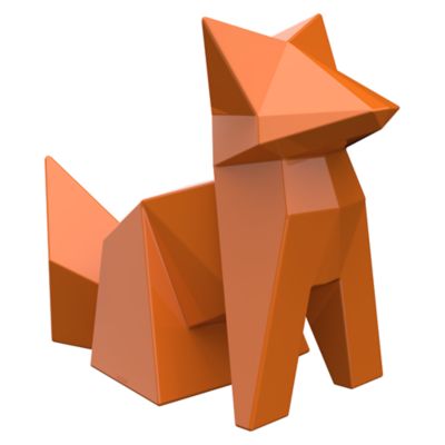 Origami Kitsune Statue