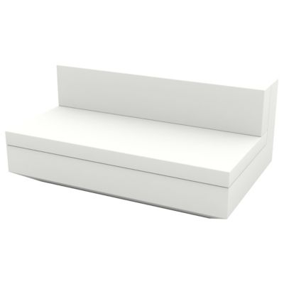 Vela Outdoor Sofa XL Armless Section (White) - OPEN BOX