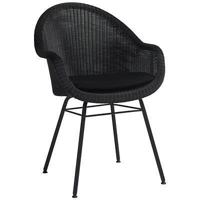 Gipsy Edgard Steel Base Outdoor Dining Chair