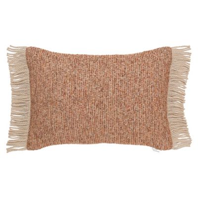Indira Deco Outdoor Long Fringe Lumbar Pillow
