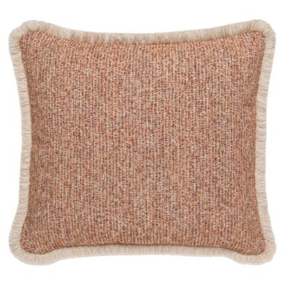 Indira Deco Outdoor Square Cushion with Short Fringe