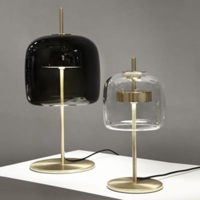 Shown in Burnt Earth glass, lit
