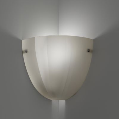 Corner wall outlet sconce