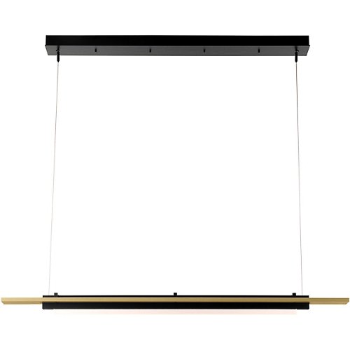 Plank LED Linear Suspension (Black/Gold) - OPEN BOX RETURN