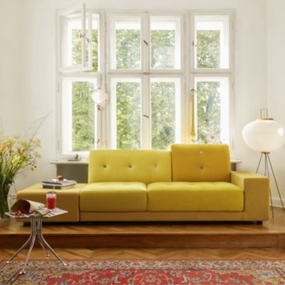 Shown in Golden Yellow fabric, Armrest Right/Sitting Left