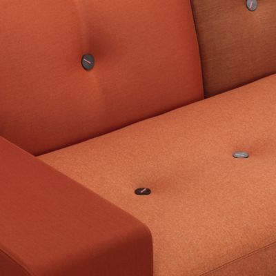 Shown in Earth Red fabric color, Detail shot
