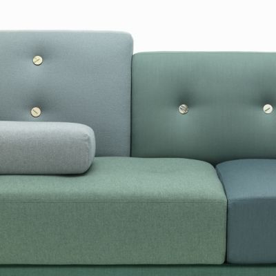 Shown in Sea Green fabric, Detail shot