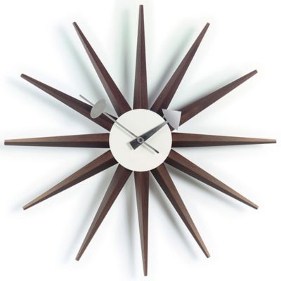 Sunburst Clock by Vitra (Walnut) - OPEN BOX RETURN