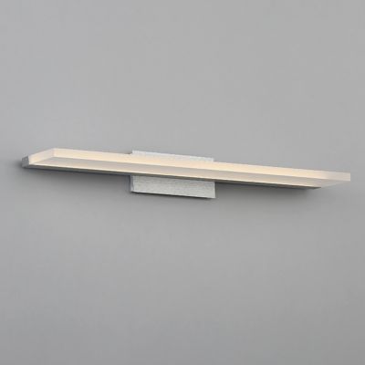 Shown in Brushed Aluminum finish, 24 inch, lit