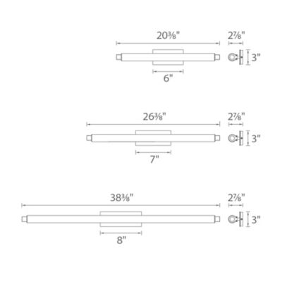Vista Vanity Light by dweLED at