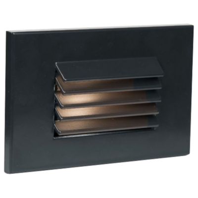 Horizontal Louvered LED Step and Wall Light