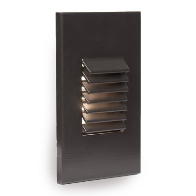 Vertical Louvered LED Step and Wall Light