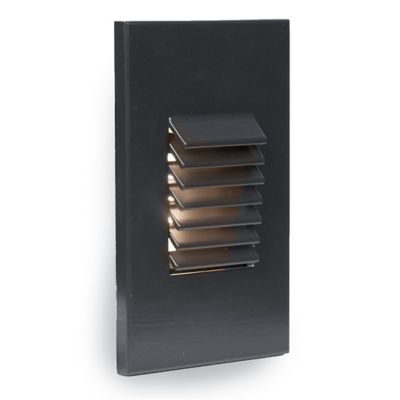 Vertical Louvered LED Step and Wall Light