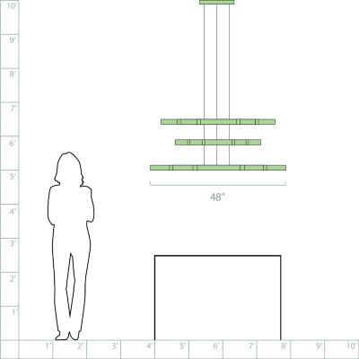 Stack LED Multi-Light Pendant by dweLED at Lumens.com