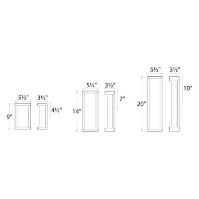 Case LED Outdoor Wall Sconce by dweLED at