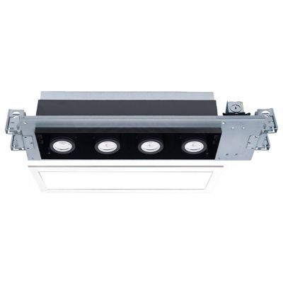 Silo LED Multiple 4 Light Trimmed New Construction non-IC Airtight Housing with Light Engine