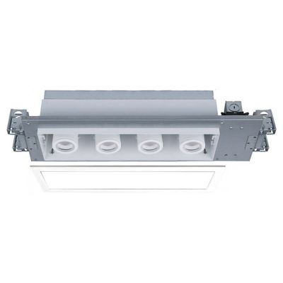 Silo LED Multiple 4 Light Trimmed New Construction non-IC Airtight Housing with Light Engine