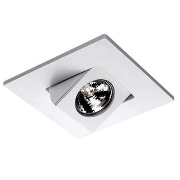 Low Voltage 4 Inch Square Adjustable, Directional Recessed Lighting 4