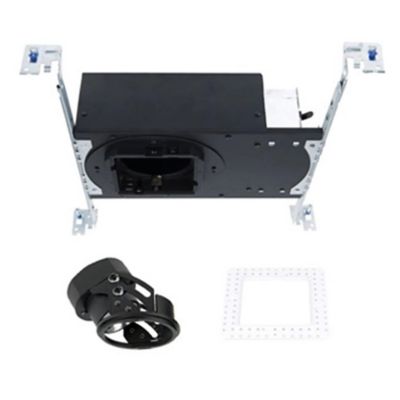 Ocularc 3.5-Inch LED Square New Construction Trim/Trimless IC Rated Dim-to-Warm Housing
