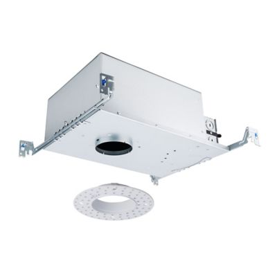 FQ 2-Inch LED Round New Construction Non-IC 25W Trimless Housing