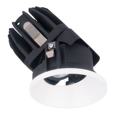 FQ 2-Inch LED Round Shallow Adjustable Trimless Trim with Light Engine