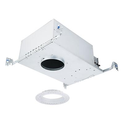 FQ 4-Inch LED Round New Construction IC Rated Trimless Housing