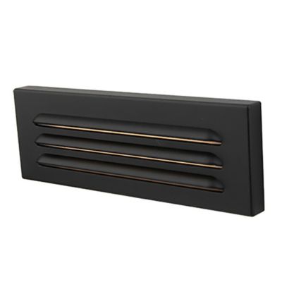 12V LED Horizontal Louvered Surface Mounted Indoor or Outdoor Step Light and Wall Light