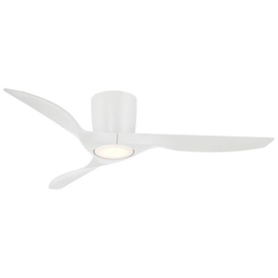 Delta Smart Flushmount LED Ceiling Fan(Matte White)-OPEN BOX