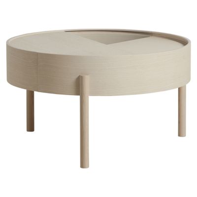Arc Coffee Table (White Lacquered Ash|Small) - OPEN BOX