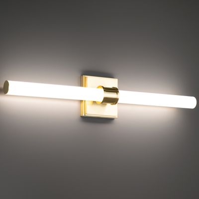 Shown in Brass finish, 24 Inch size, in use