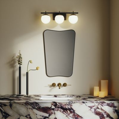 Shown in Black finish, 3 Light, in use