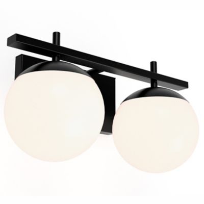Mattison LED Vanity Light (Black|2 Lights) - OPEN BOX