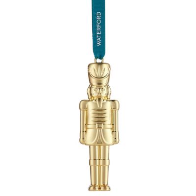 Christmas Metal Nutcracker Golden Ornament