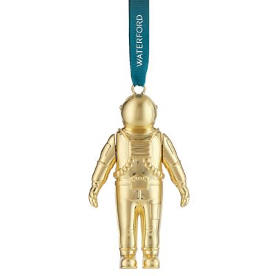 Christmas Metal Spaceman Golden Ornament