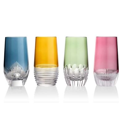 Mixology Mixed Colour Highball Glass, Set of 4