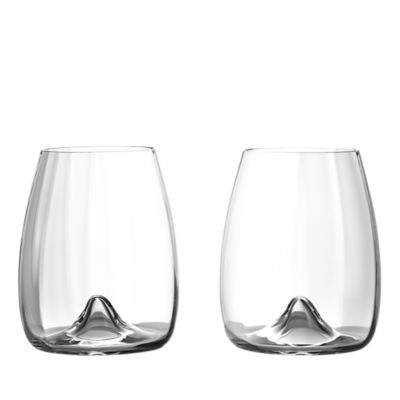 Elegance Optic Wine Stemless Glass, Set of 2