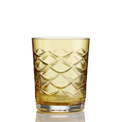 Winter Wonders Pinecone Double Old Fashioned Glass